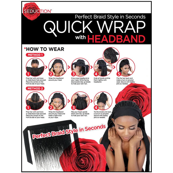 Seduction Quick Wrap with Headband Wig - WRAP.LOC30" Alexwigs