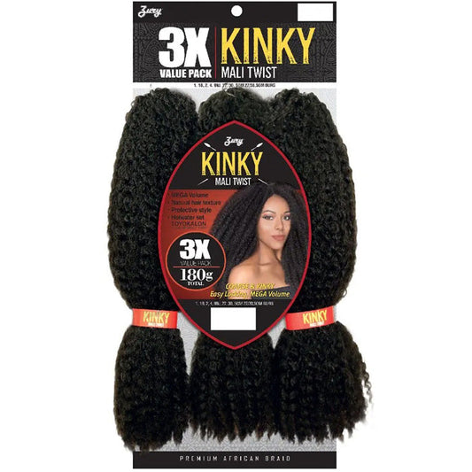 Zury Sis 3X Value Pack Braid KINKY MALI TWIST