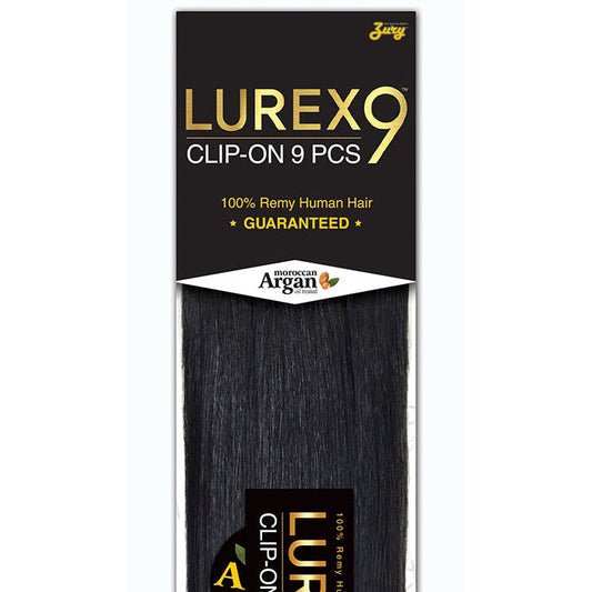 Zury Sis Lurex 9 100% Remy Human Hair Clip-On Weave - STRAIGHT 9 PCS 16-24" Alexwigs