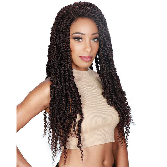Zury Sis Diva 4" Part Hand-Tied Braided Lace Front Wig - DIVA-LACE PASSION TWIST