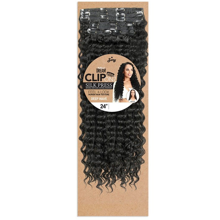 Zury Sis Natural Dream Clip On 7 Silk Press Weaves - DEEP WAVE 24" Alexwigs