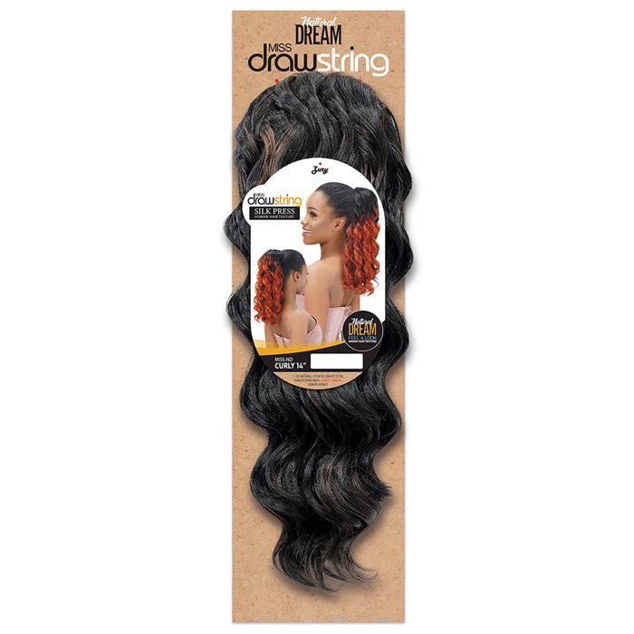Zury Sis Natural Dream Miss Drawstring Ponytail - MISS ND CURLY 14" Alexwigs