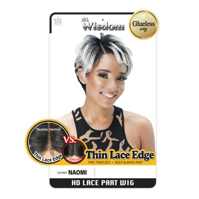 Zury Sis Ms. Wisdom Glueless HD Lace Part Wig - NAOMI Alexwigs