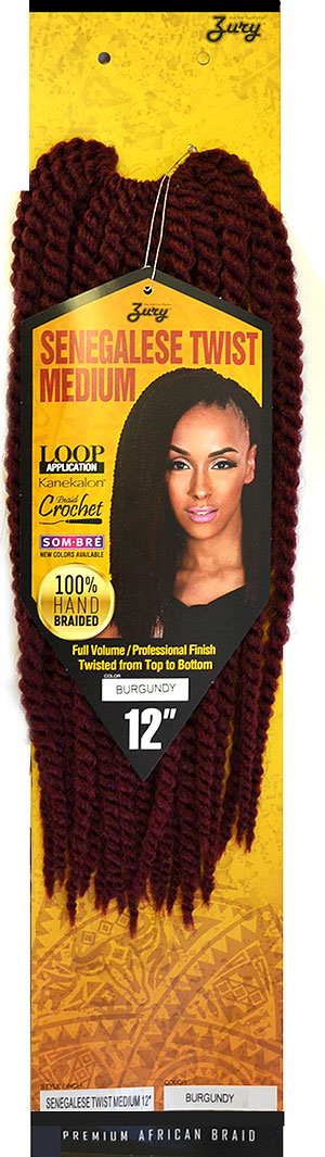 Zury Sis Crochet Braid SENEGALESE TWIST MEDIUM 12 Inch