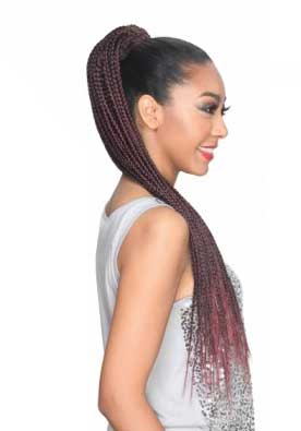 Zury Sis Dios Drawstring Ponytail MISS BOX 30 Inch (Individual Hand Braided)
