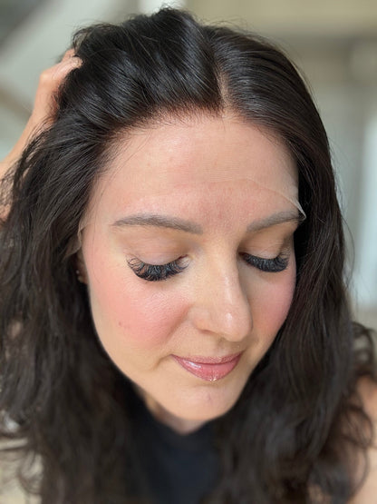 18" Zara Wavy Luxury Cap Lace Top Wig (XS) Alexwigs