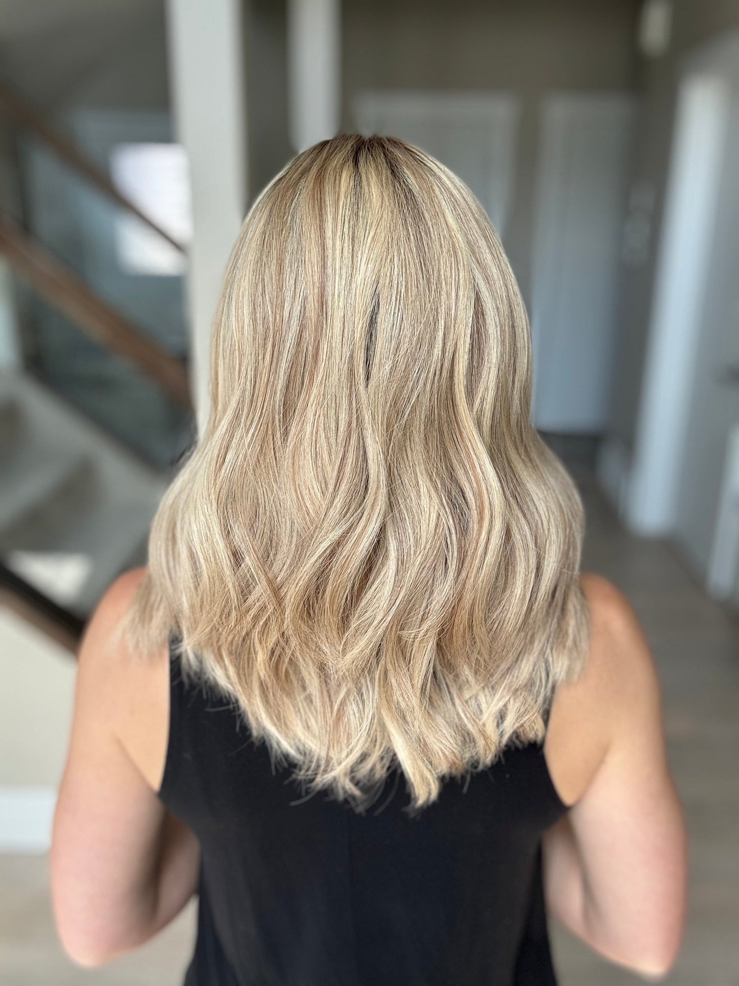 18" Cara LOB Comfort Cap Silk Top Wig (M) Alexwigs