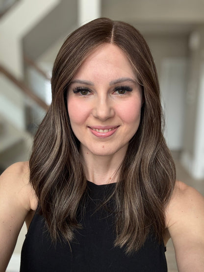 19" Monica LOB Comfort Cap Lace Top Wig (S) Alexwigs