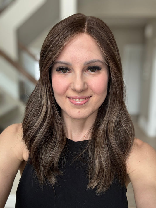 19" Monica LOB Comfort Cap Lace Top Wig (S) Alexwigs