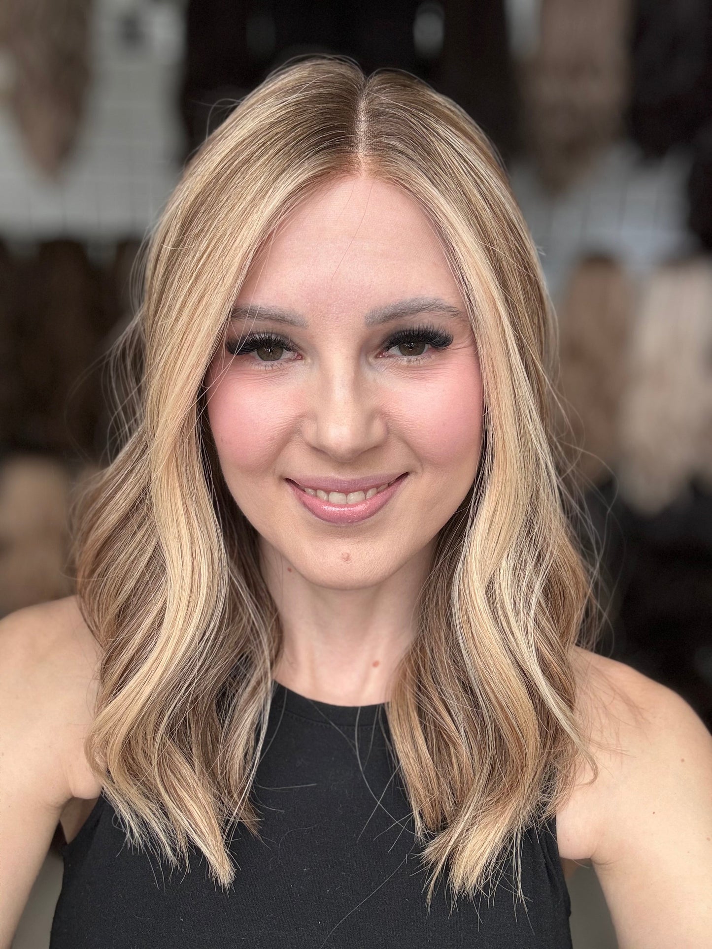 18" Anniston LOB Comfort Cap Lace Top Wig (S) Alexwigs