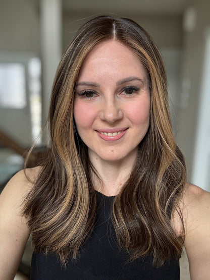 20" Gabriella LOB Comfort Cap Silk Top Wig (S) Alexwigs