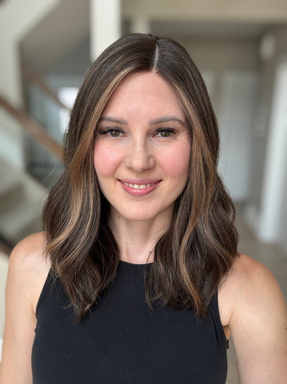 18" Liv LOB Comfort Cap Silk Top Wig (M) Alexwigs