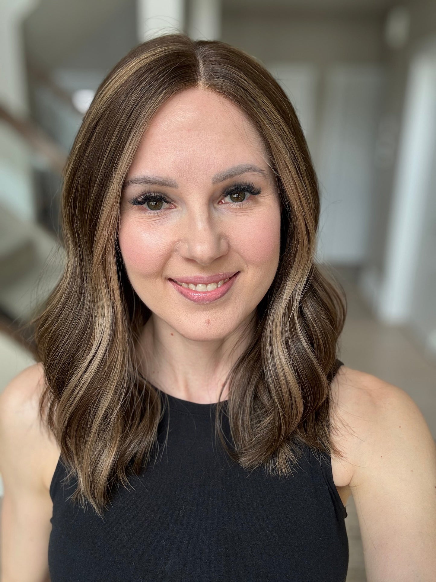 18" Mia LOB Comfort Cap Lace Top Wig (S) Alexwigs