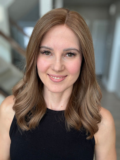 18" Justine LOB Comfort Cap Lace Top Wig (M) Alexwigs