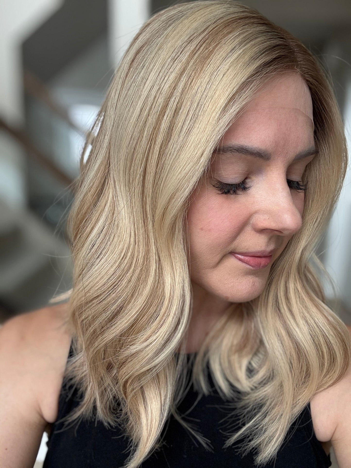 18" Cara LOB Comfort Cap Lace Top Wig (M) (FINAL SALE) Alexwigs