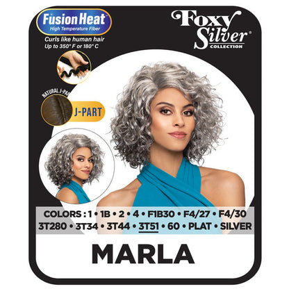 Foxy Silver Natural J-Part Lace Front Wig - MARLA Alexwigs