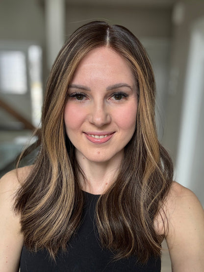 20" Gabriella LOB Comfort Cap Silk Top Wig (S) Alexwigs