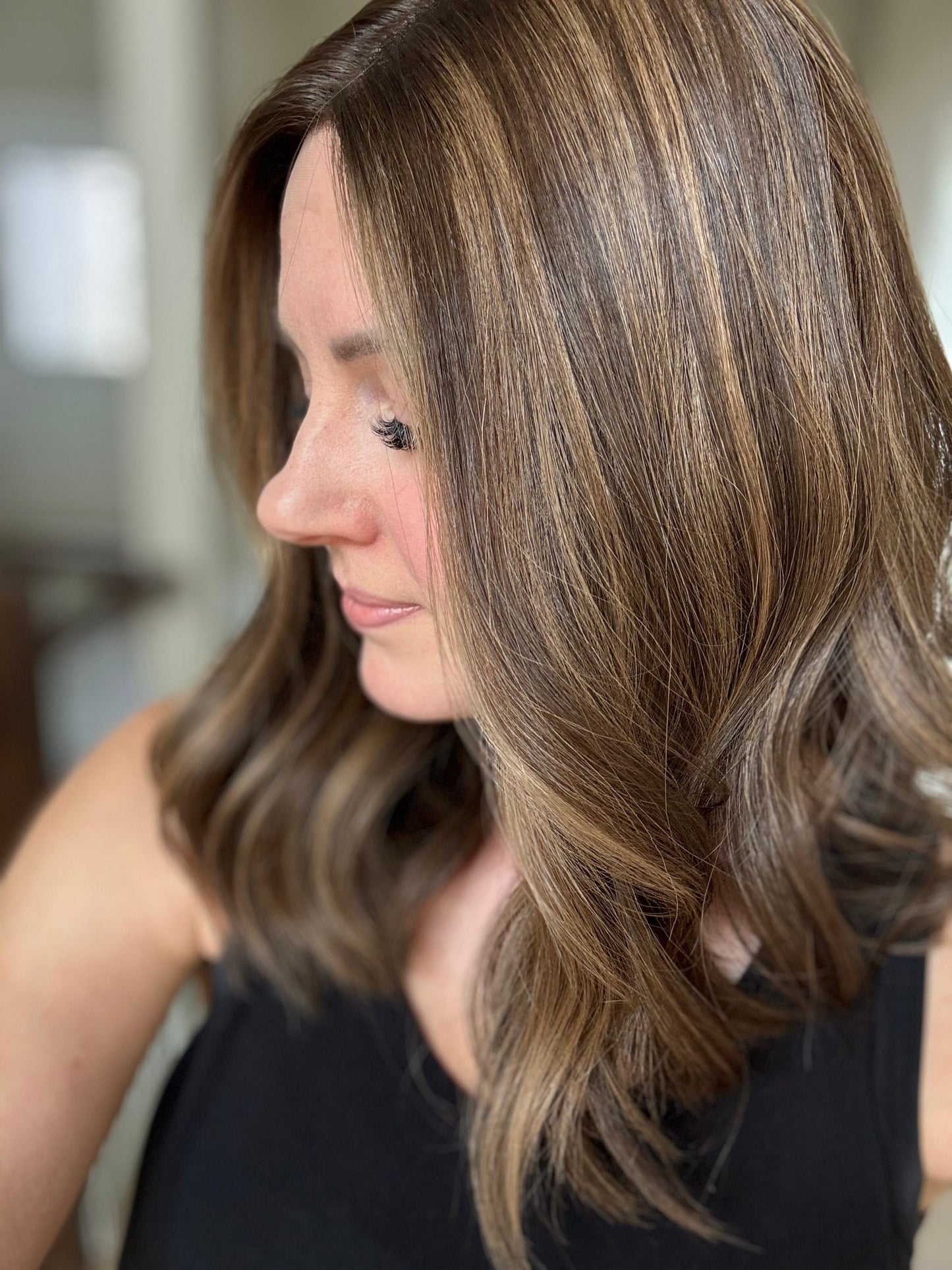 18" Penelope Comfort Cap Silk Top Wig (M) Alexwigs