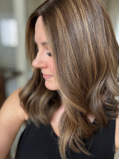 18" Penelope Comfort Cap Silk Top Wig (M) Alexwigs