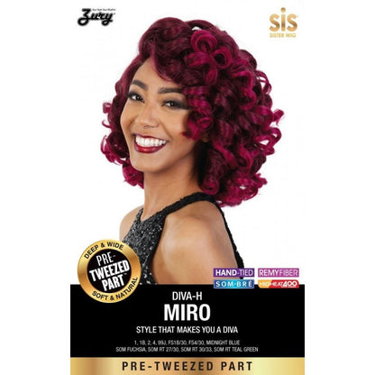 Zury Sis Diva Pre Tweezed Part Wig DIVA H MIRO