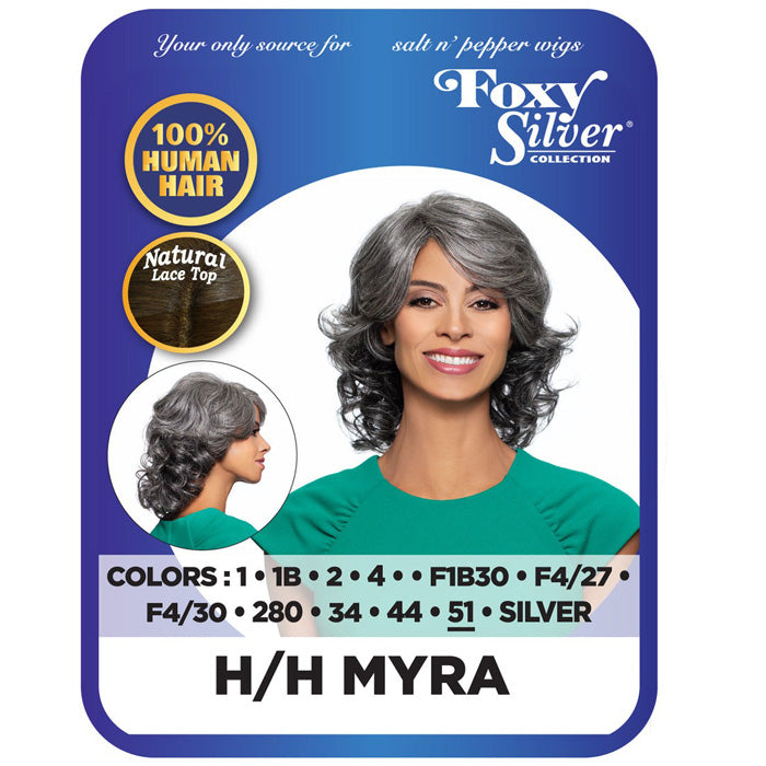 Foxy Silver Collection 100% Human Hair Full Wig - H/H MYRA Alexwigs