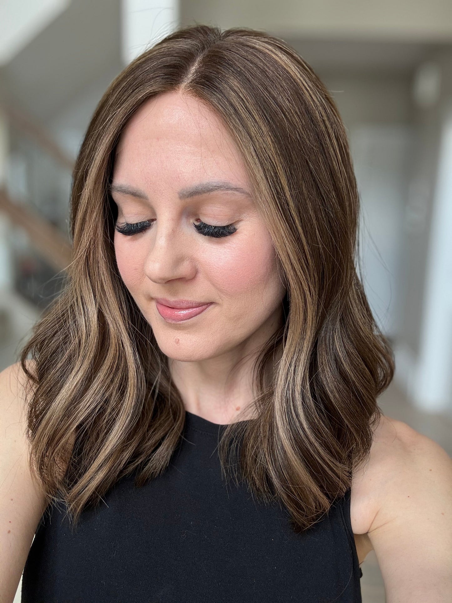 18" Mia LOB Comfort Cap Lace Top Wig (M) (FINAL SALE) Alexwigs