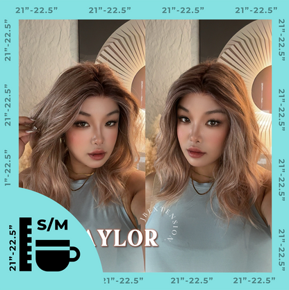 [PRE-ORDER] JBEXTENSION 18 Inches Apricot Pre-Cut Snowflake Lace Frontlace Glueless Wig TAYLOR【PERMATEASE】【BENDY EAR TABS】 Alexwigs