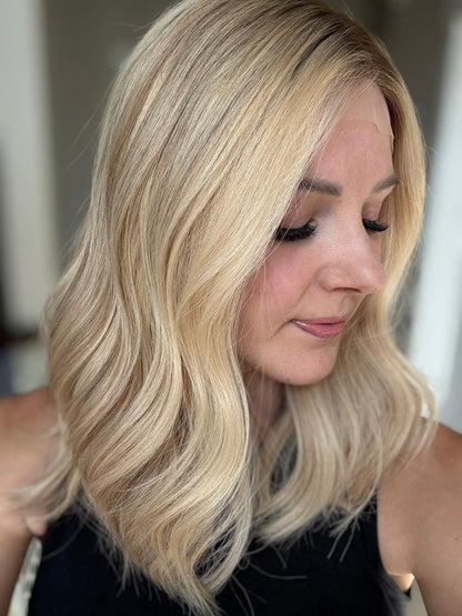 18" Cara LOB Comfort Cap Lace Top Wig (M) Alexwigs