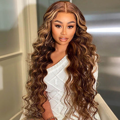 +$9.9 Get A Wig | Loose Body Wave Drawstring 13x4 HD Lace Front Wigs Virgin Human Hair Pre-Cut Lace 220% Density Alexwigs