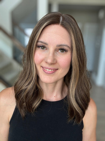 18" Mia LOB Comfort Cap Silk Top Wig (S) Alexwigs