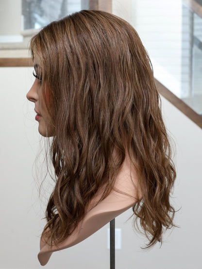 18" 9x9 Elana Wavy Closed Lace Topper Alexwigs