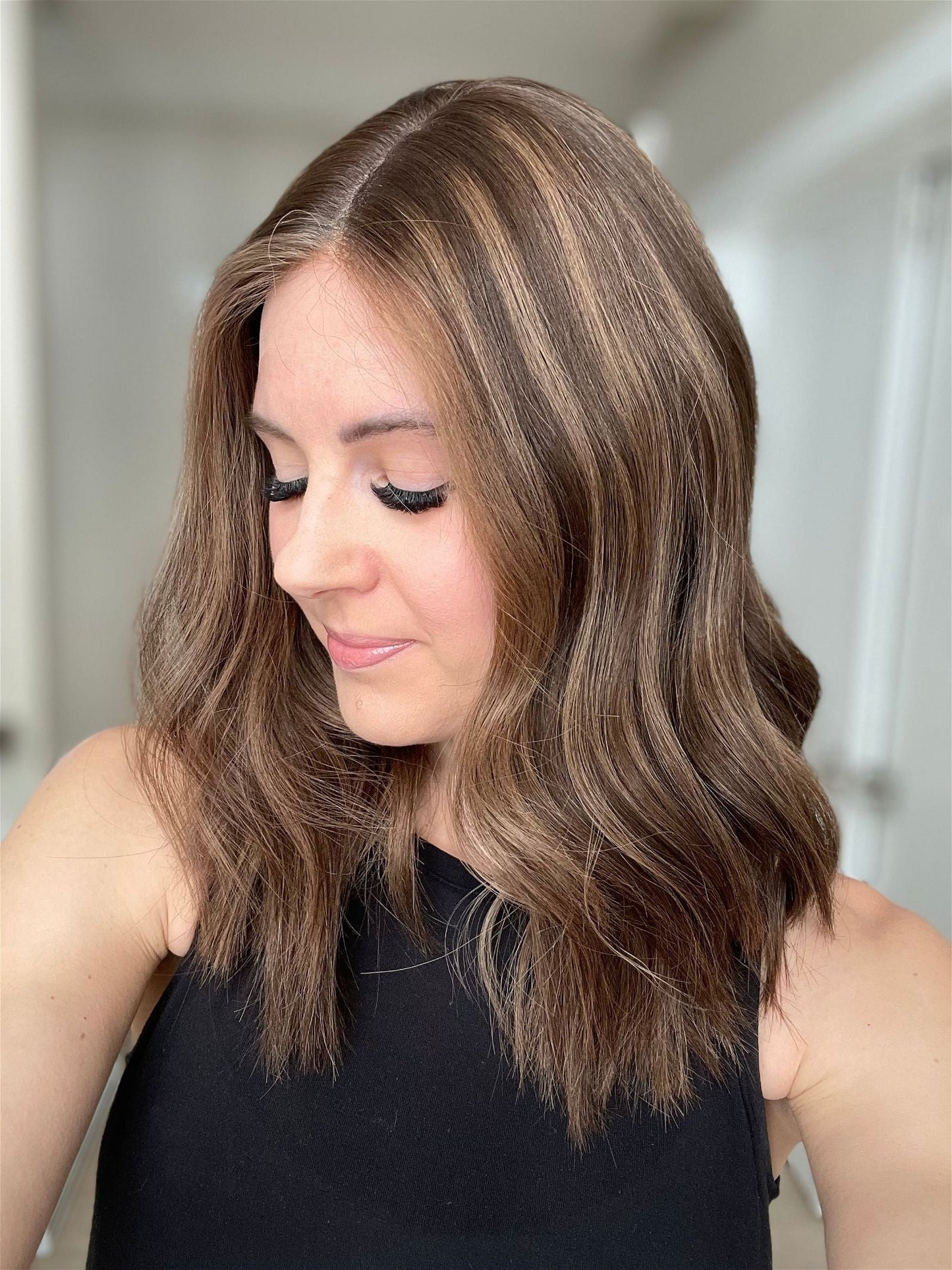 19" Penelope Comfort Cap Silk Top Wig (M) Alexwigs