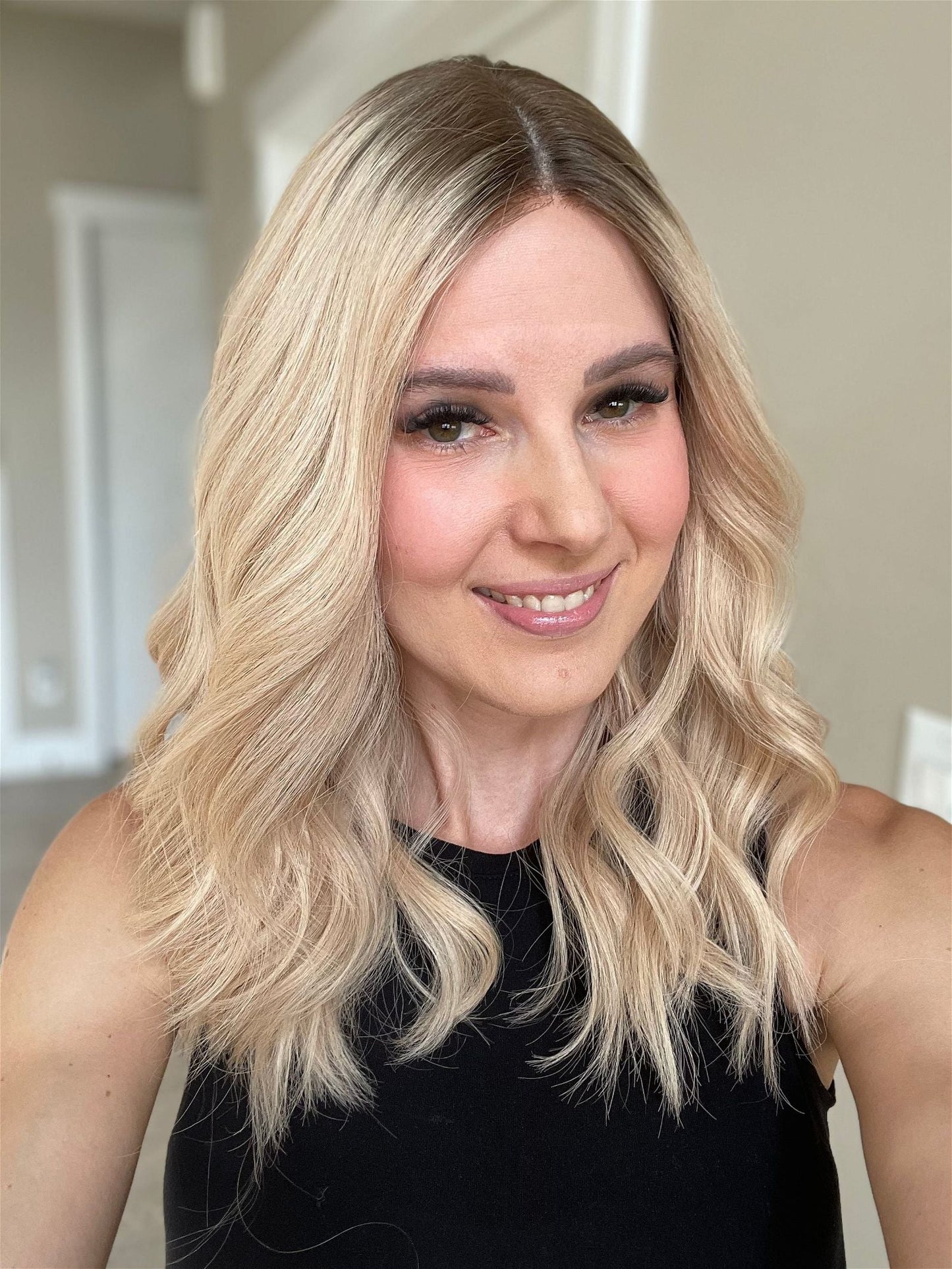 19" Rory Lob Comfort Cap Silk Top Wig (M) Alexwigs