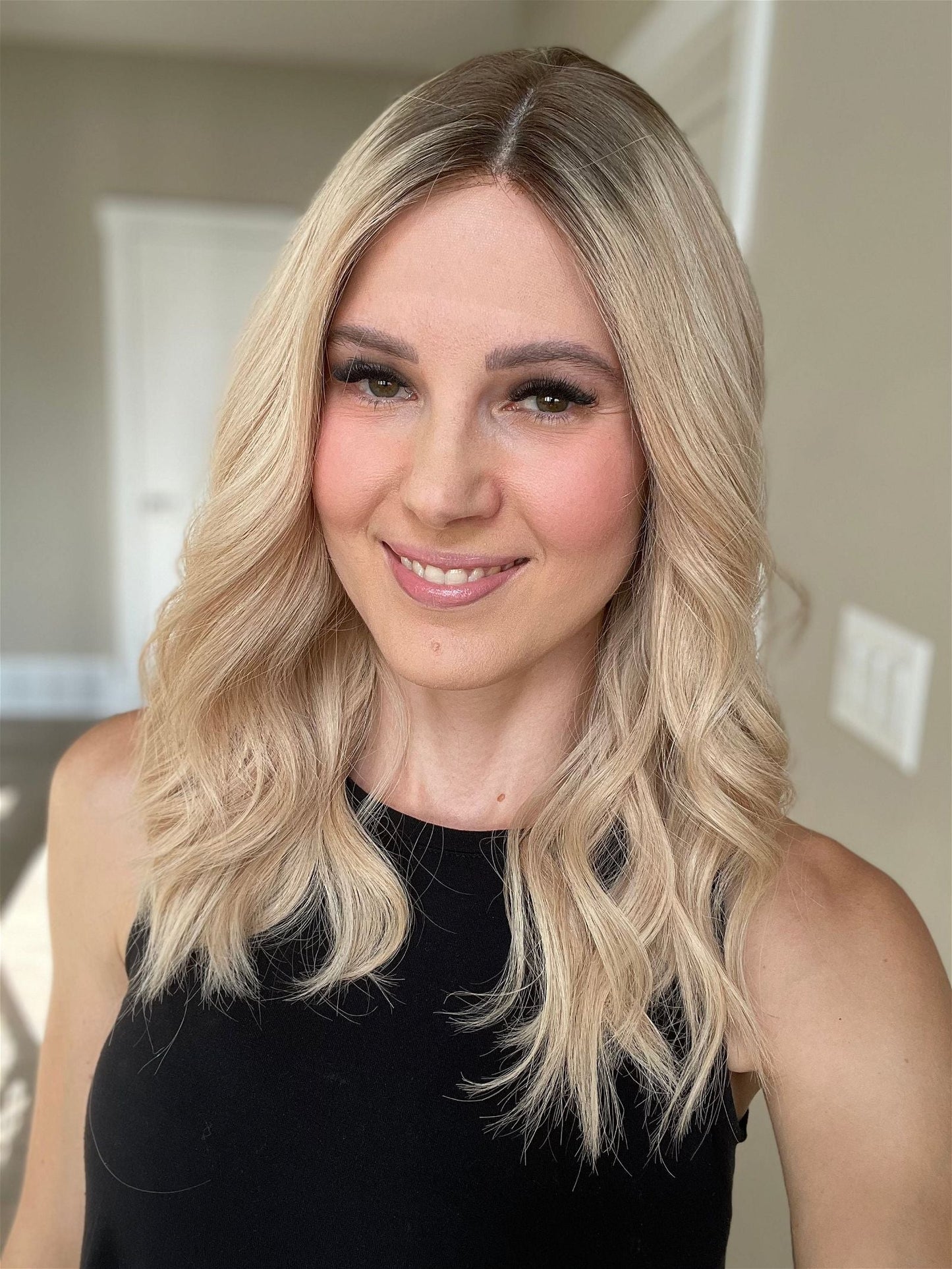 19" Rory Lob Comfort Cap Silk Top Wig (M) Alexwigs