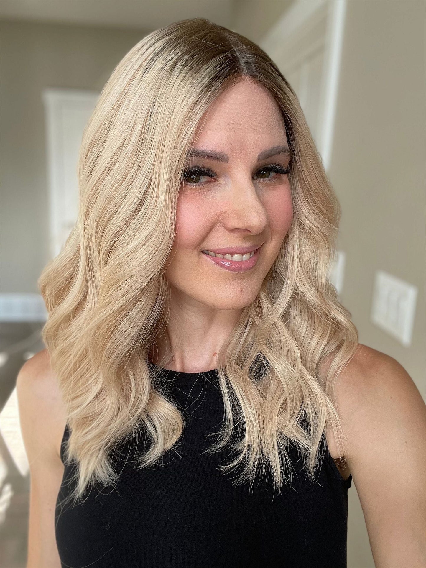 19" Rory Lob Comfort Cap Silk Top Wig (M) Alexwigs