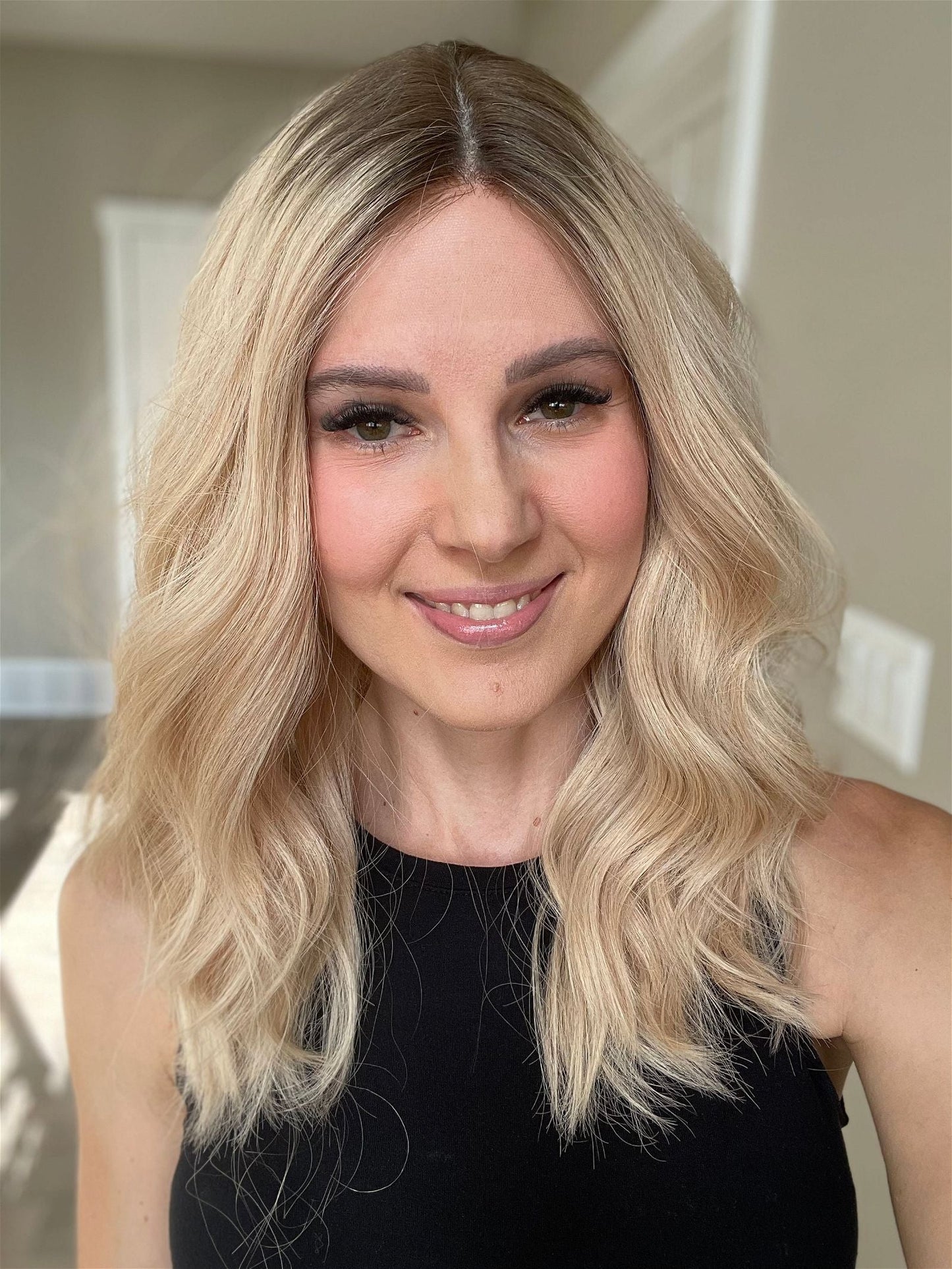 19" Rory Lob Comfort Cap Silk Top Wig (M) Alexwigs