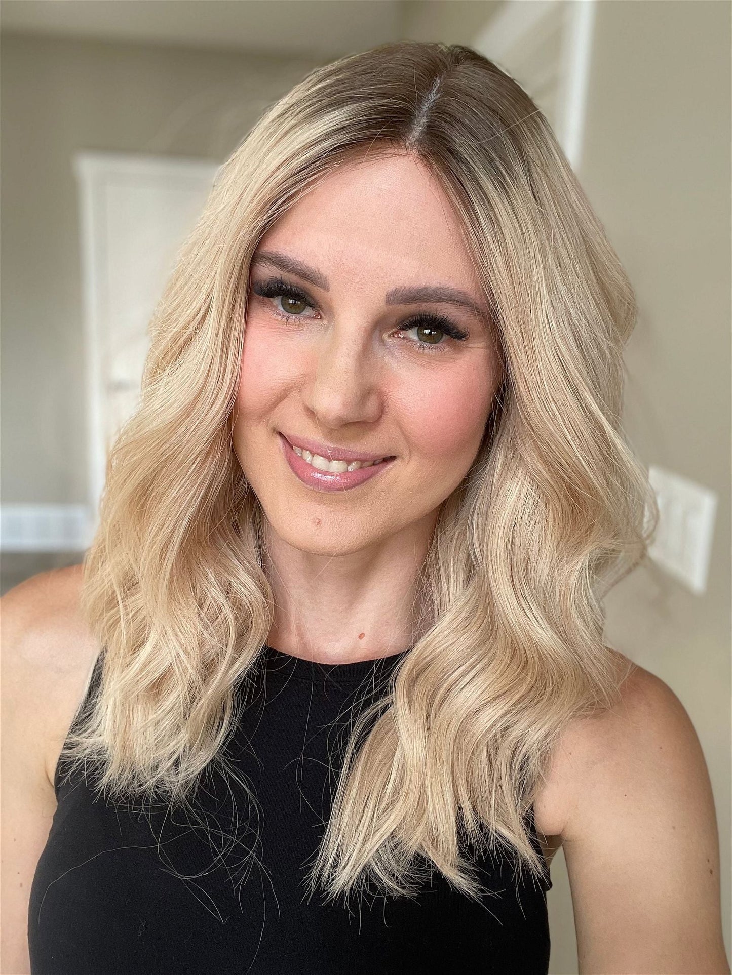 19" Rory Lob Comfort Cap Silk Top Wig (M) Alexwigs