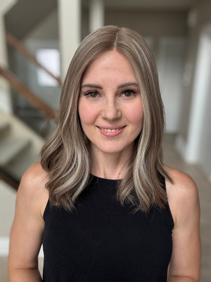 18" Jocelyn LOB Comfort Cap Silk Top Wig (S) Alexwigs