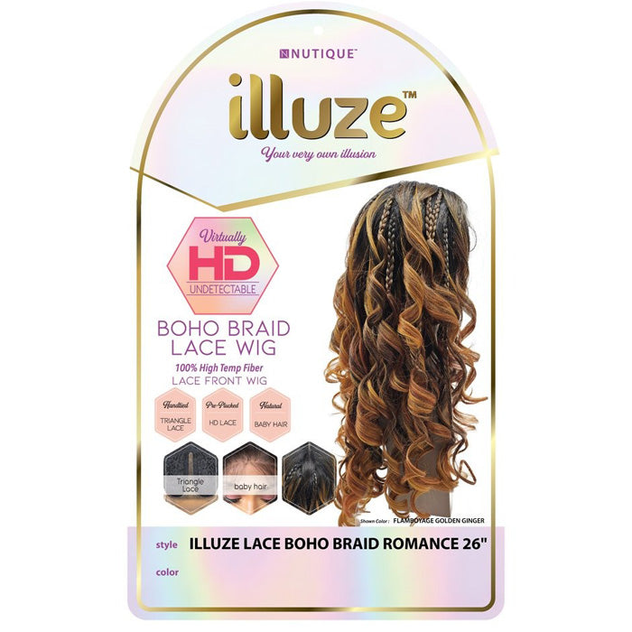 Nutique Illuze Hand-Tied Triangle HD Lace Front Wig - BOHO BRAID ROMANCE 26" Alexwigs