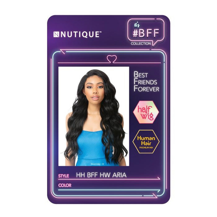 Nutique BFF Human Hair Blend Half Wig - ARIA Alexwigs