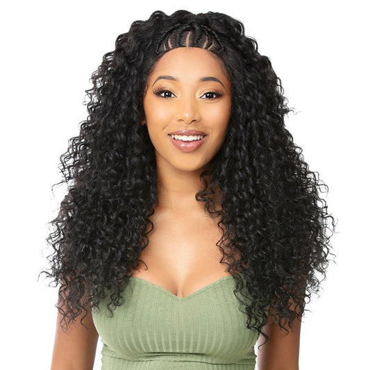 Nutique Illuze Glueless 13X4 Lace Front Wig - BRAIDED WATER DEEP 24'' Alexwigs