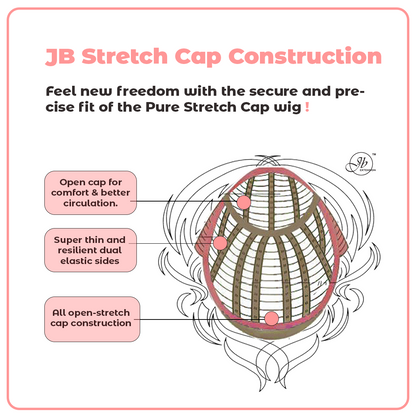 JBEXTENSION 22 Inches Long Apricot Pre-Cut Snowflake Lace Frontlace Glueless Wig TERESA LONG APRICOT【PERMATEASE】【BENDY EAR TABS】 Alexwigs