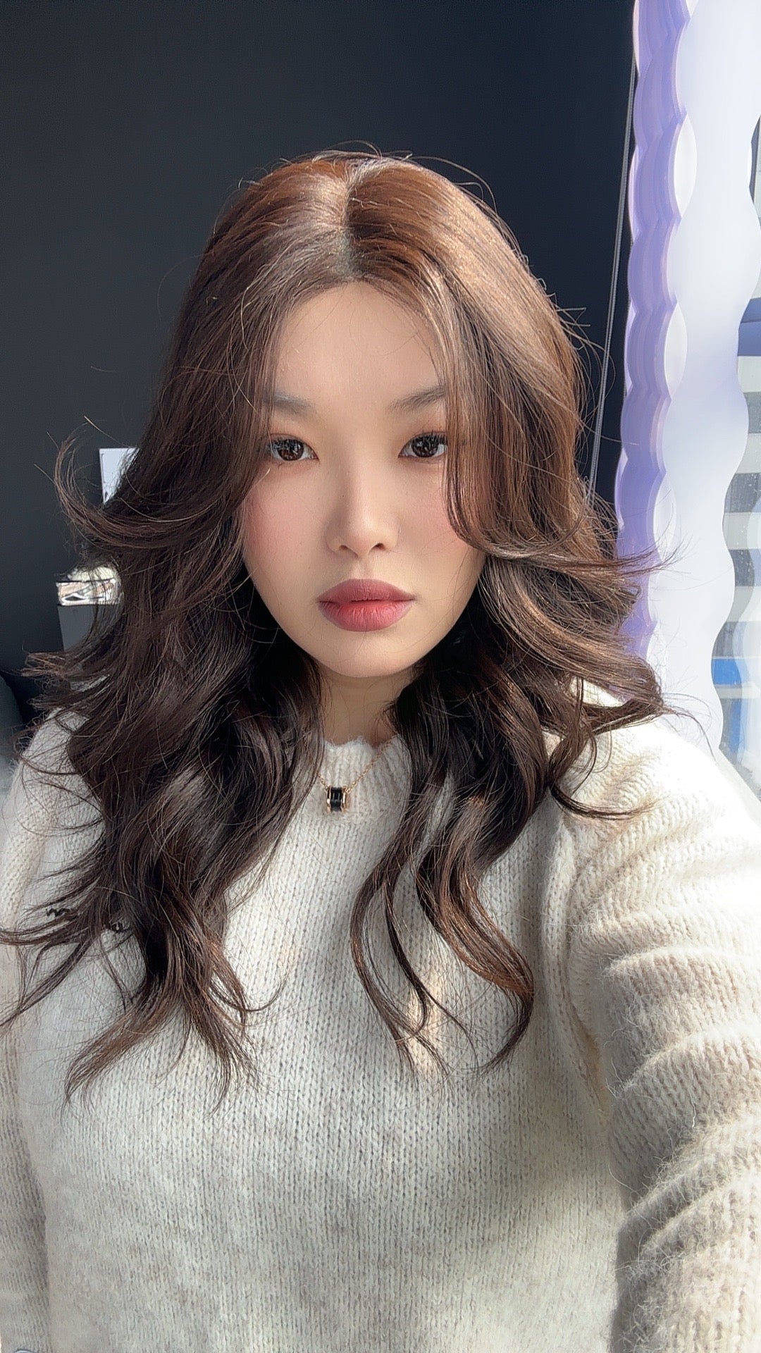 [PRE-ORDER] HOT OF SEASON - CLAIRE MONO DARK BROWN Partial Monofilament Wig 22 Inches Dark Brown Partial Mono Lace Glueless Wig CLAIRE MONO DARK BROWN【BENDY EAR TABS】 Alexwigs