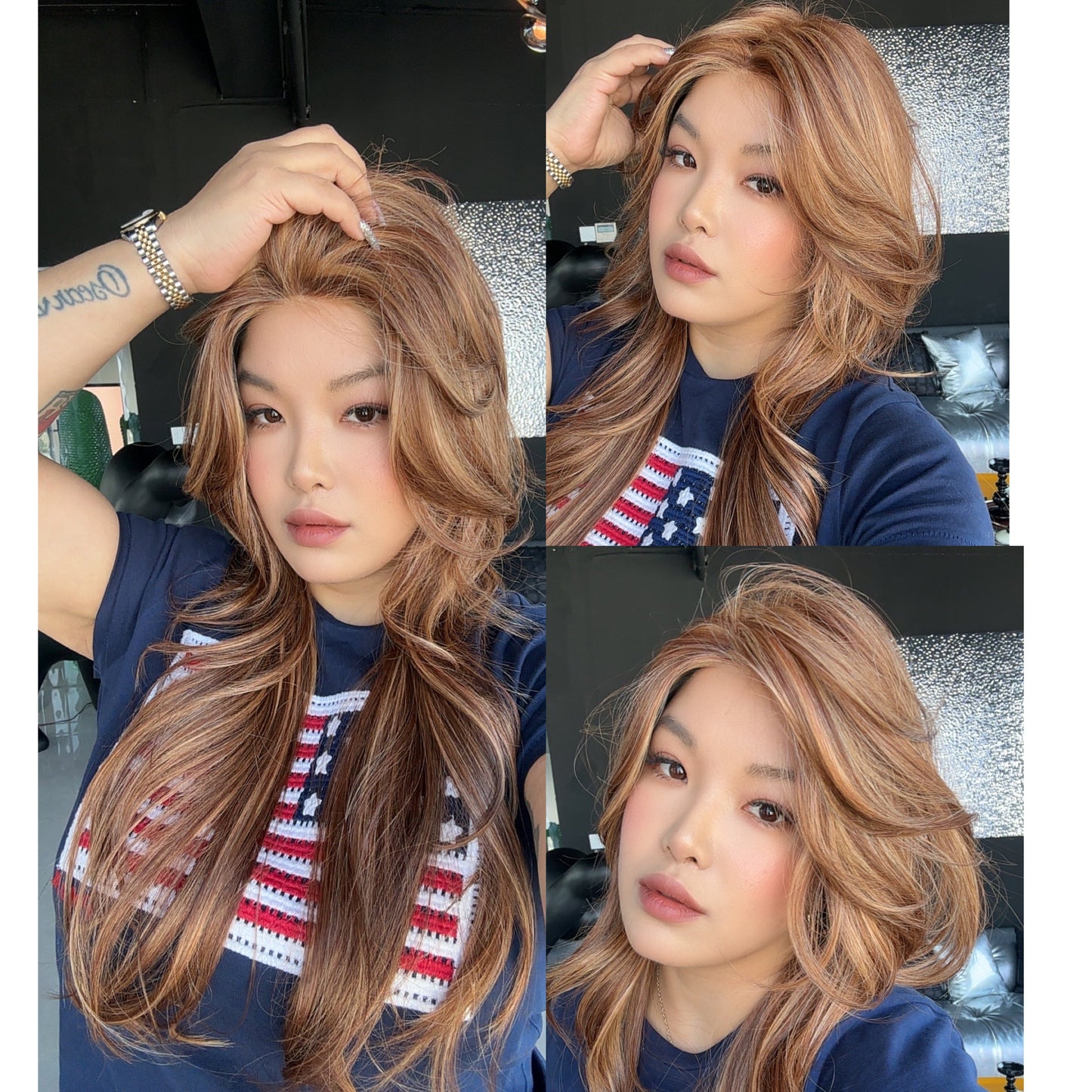 [PRE-ORDER] JBEXTENSION KACEY MONO Monofilament Handmade Wig 6X5 Full Monofilament Hand Tied Top Wig 27 Inches Copper Mono Lace Wig With Anti-slip Silicone Strips Glueless Wig KACEY MONO【BENDY EAR TABS】 Alexwigs