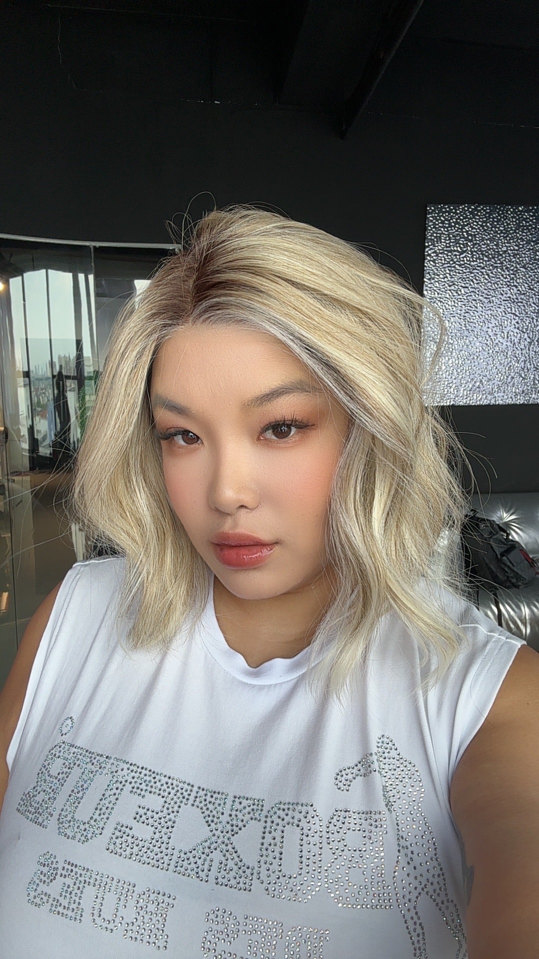 [PRE-ORDER] JBEXTENSION 12 Inches Blonde Curly Pre-Cut Side Part Snowflake Lace Frontlace Glueless Wig BARBARA【BENDY EAR TABS】 Alexwigs