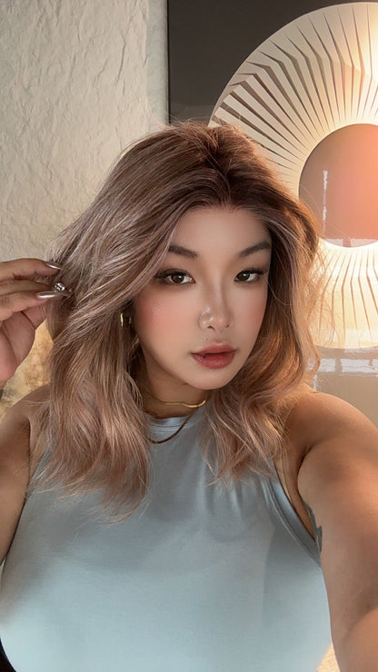 [PRE-ORDER] JBEXTENSION 18 Inches Apricot Pre-Cut Snowflake Lace Frontlace Glueless Wig TAYLOR【PERMATEASE】【BENDY EAR TABS】 Alexwigs