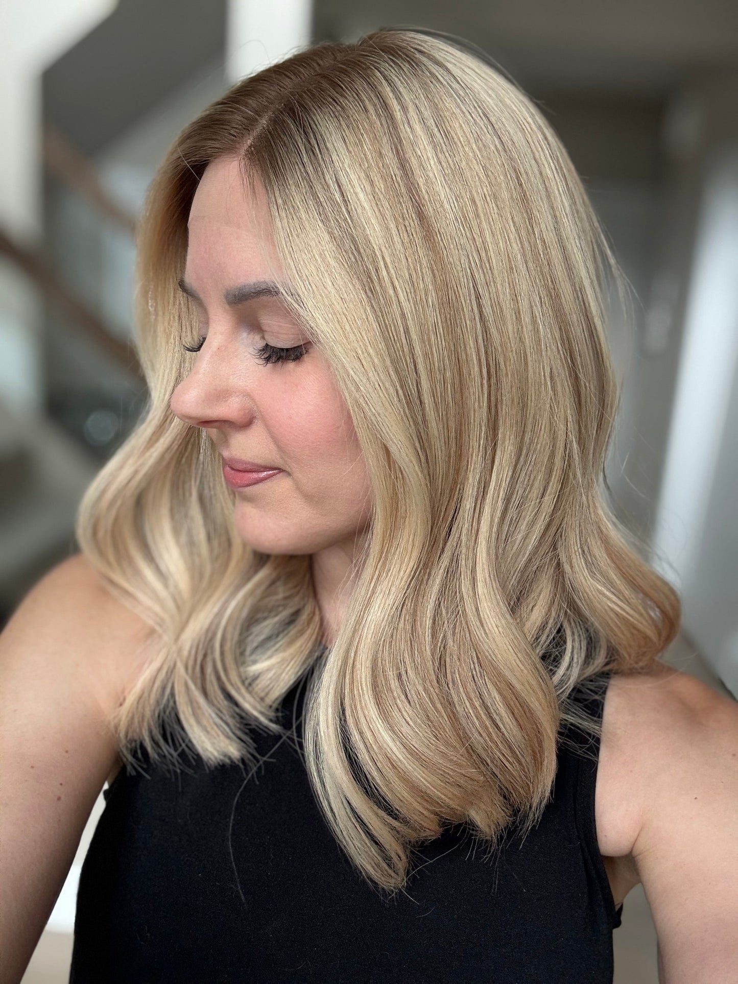 18" Cara LOB Comfort Cap Lace Top Wig (S) (FINAL SALE) Alexwigs