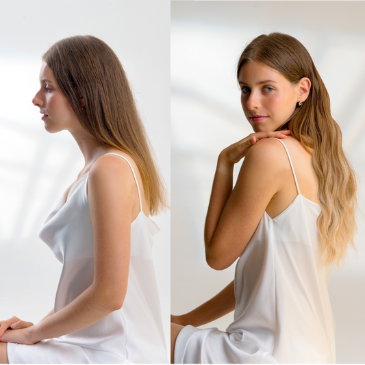 20" Hair Extensions Clip-in Body Wave 160g BALAYAGE BLONDE Alexwigs