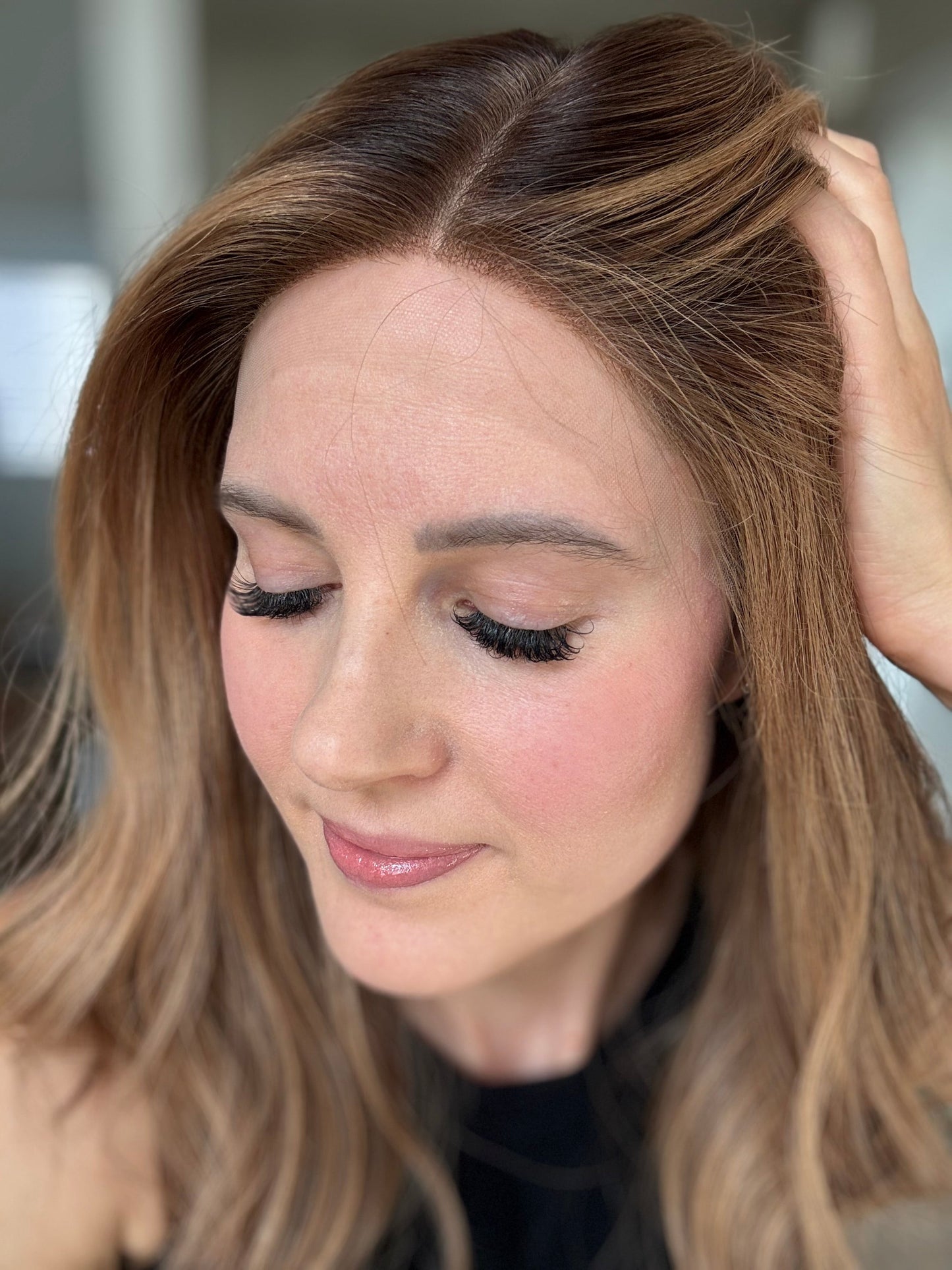 18" Elana LOB Comfort Cap Lace Top Wig (M) (FINAL SALE) Alexwigs