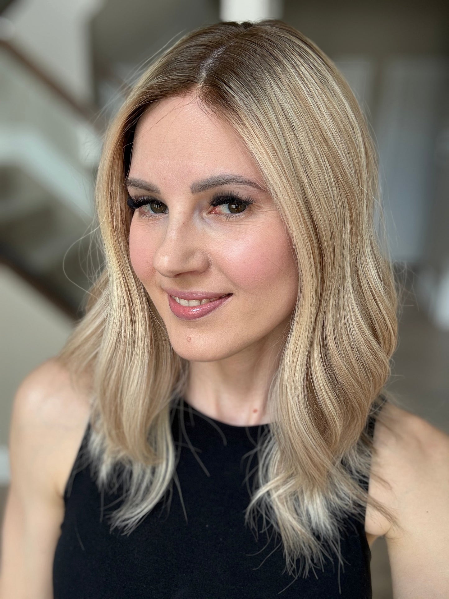 17" Katie Comfort Cap Silk Top Wig (M) (FINAL SALE) Alexwigs